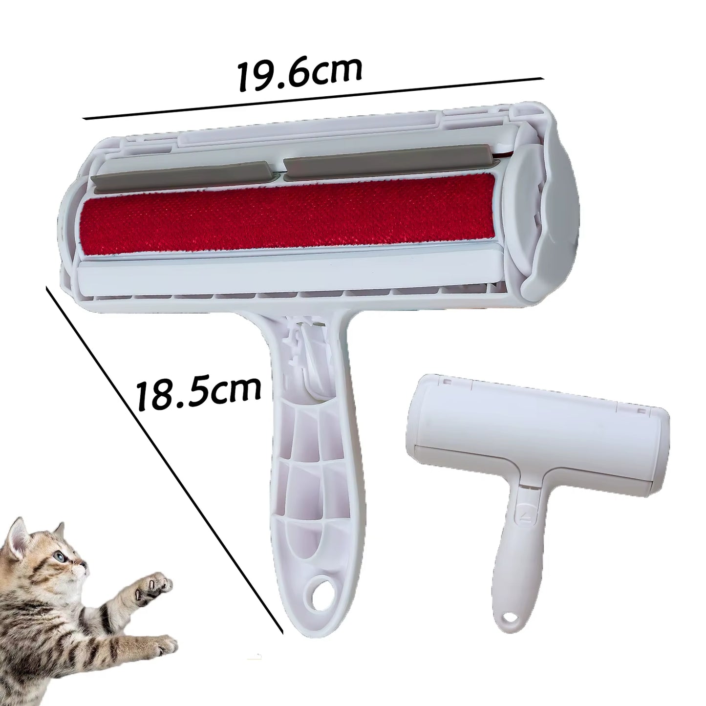Pet Hair Removal Mitts & Rollers for Cats and Dogs Reusable Self-Cleaning Lint Roller Set for Furniture Couch Carpet 