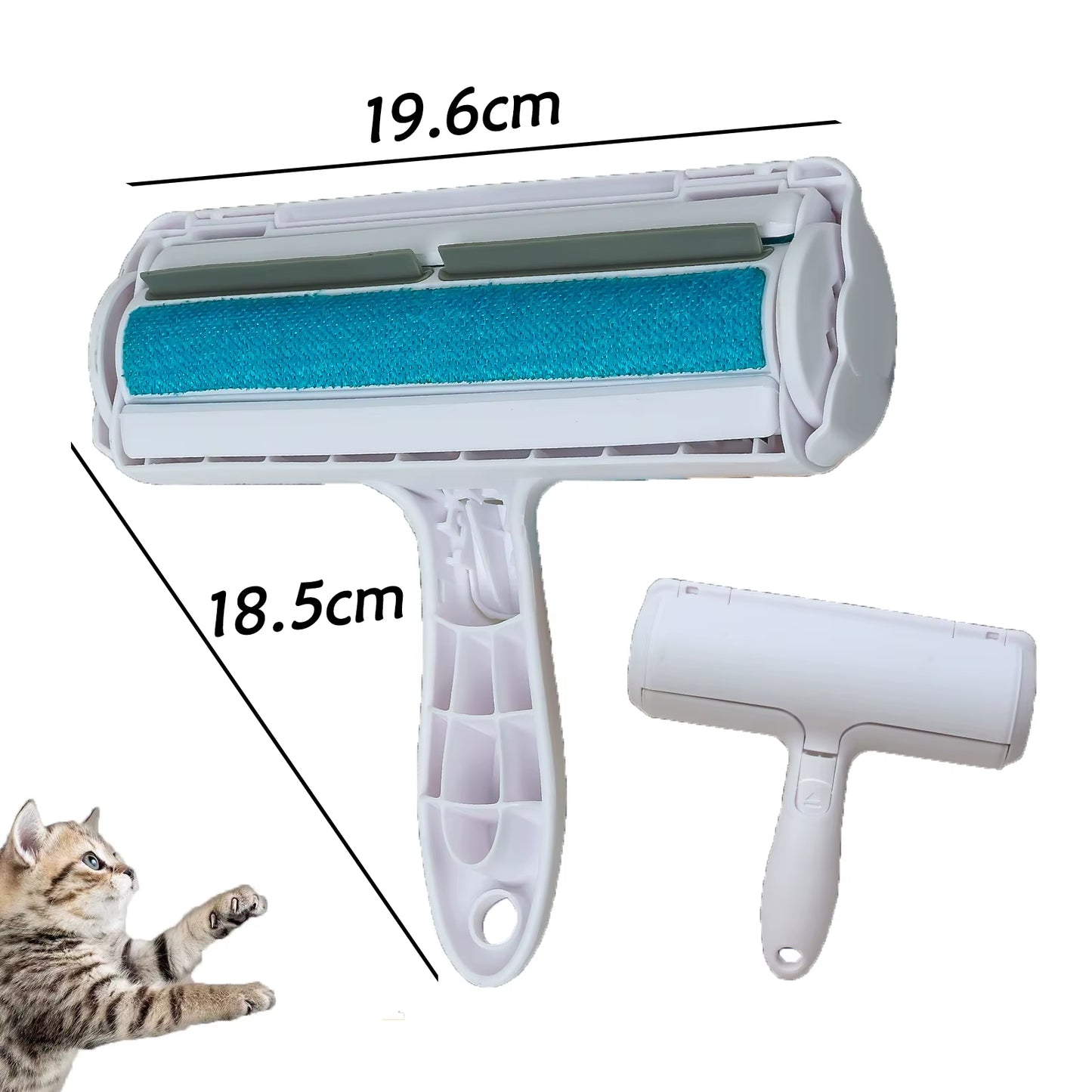 Pet Hair Removal Mitts & Rollers for Cats and Dogs Reusable Self-Cleaning Lint Roller Set for Furniture Couch Carpet 